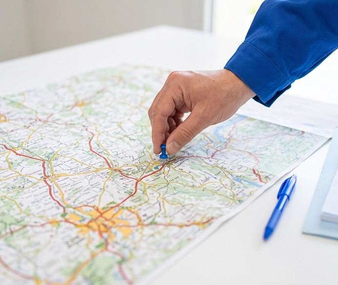 Zones d’intervention de nettoyage dans l’Ain, le Rhône et la Saône-et-Loire