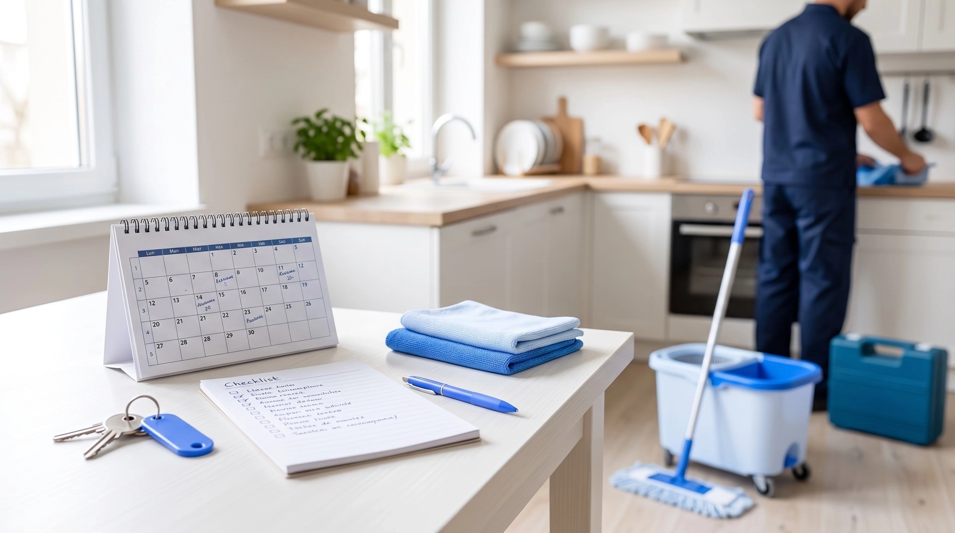 Mise en place d’un ménage régulier à domicile : calendrier et liste des tâches