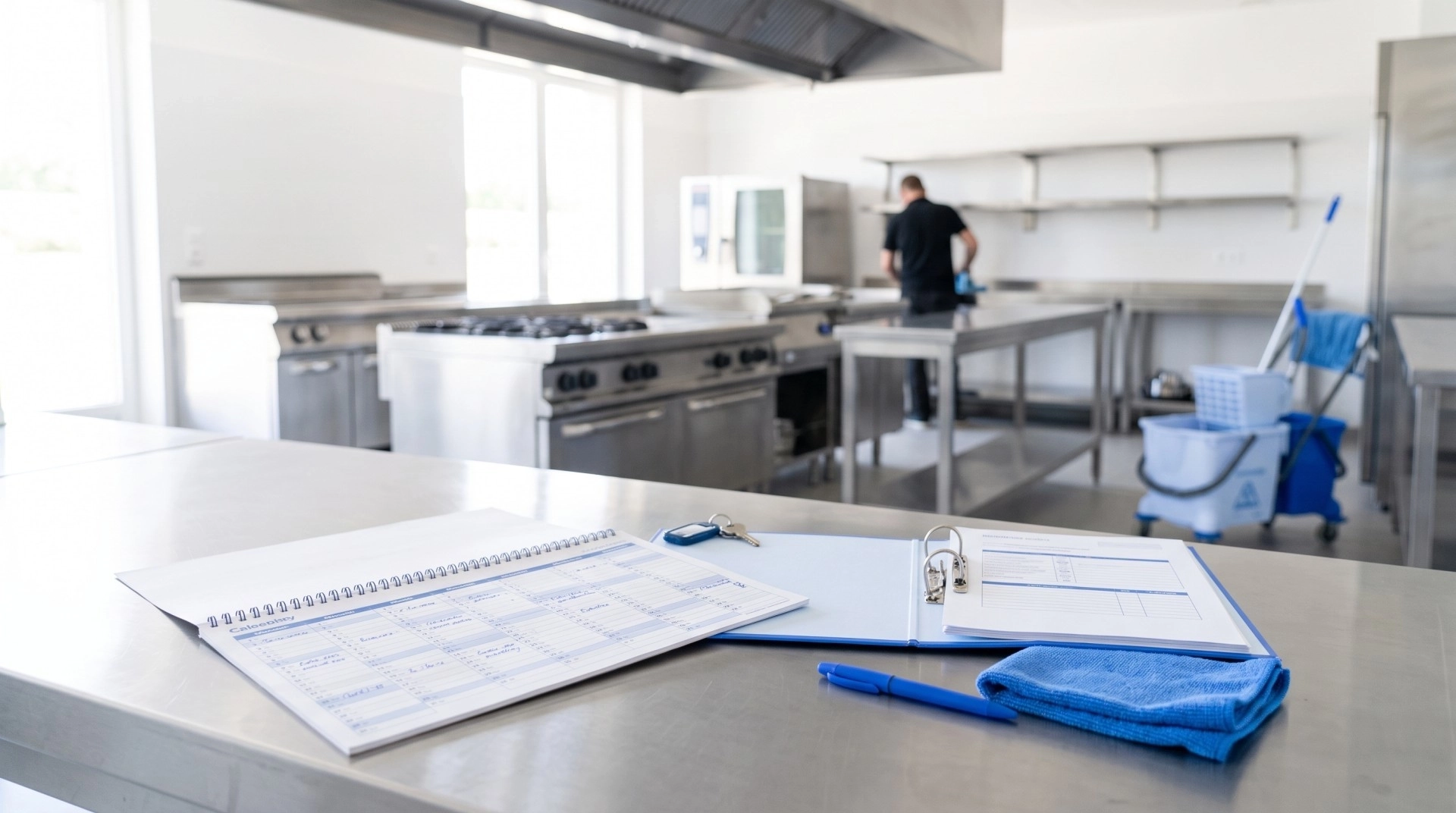 Organisation du nettoyage approfondi d’une cuisine professionnelle avec un calendrier